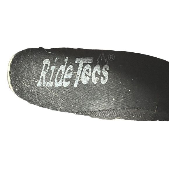 Ride Tecs Women's Leopard Animal Print Black Slip On Rubber Cowboy Boots Size 6 - Picture 8 of 9